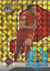 2021 Panini Mosaic FIFA Road to World Cup Reactive Gold Prizm Ethan Ampadu #84